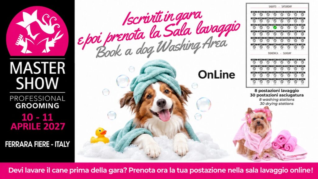 Prenota la Sala lavaggio online – Master Show 10-11 aprile 2027, Ferrara Fiere